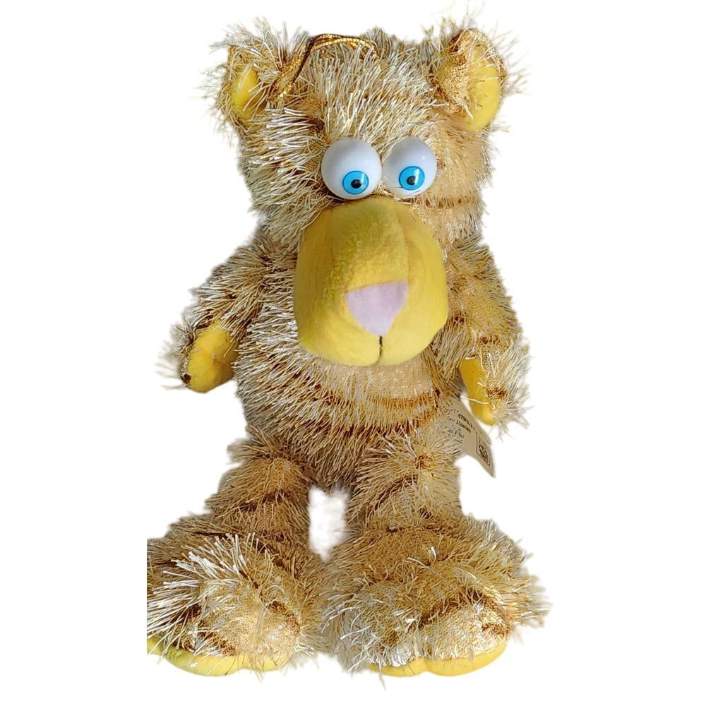 Toy Network Fuzzy Bear Plush Stuffed Animal Toy with‎ Big Blue Eyes 2005
